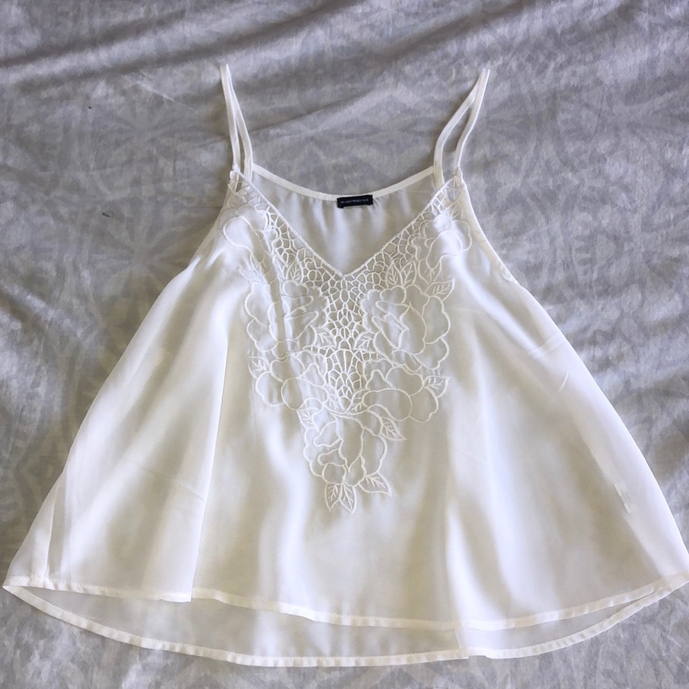 Brandy Melville embroidered tank top